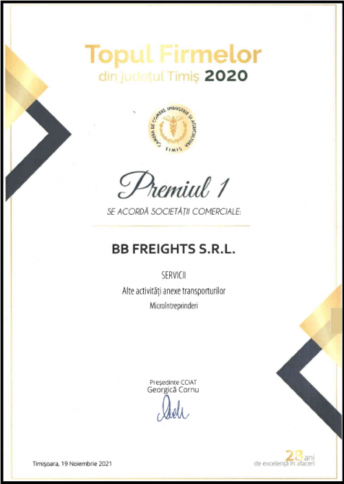BB Freigths - TOP FIRMELOR_2020